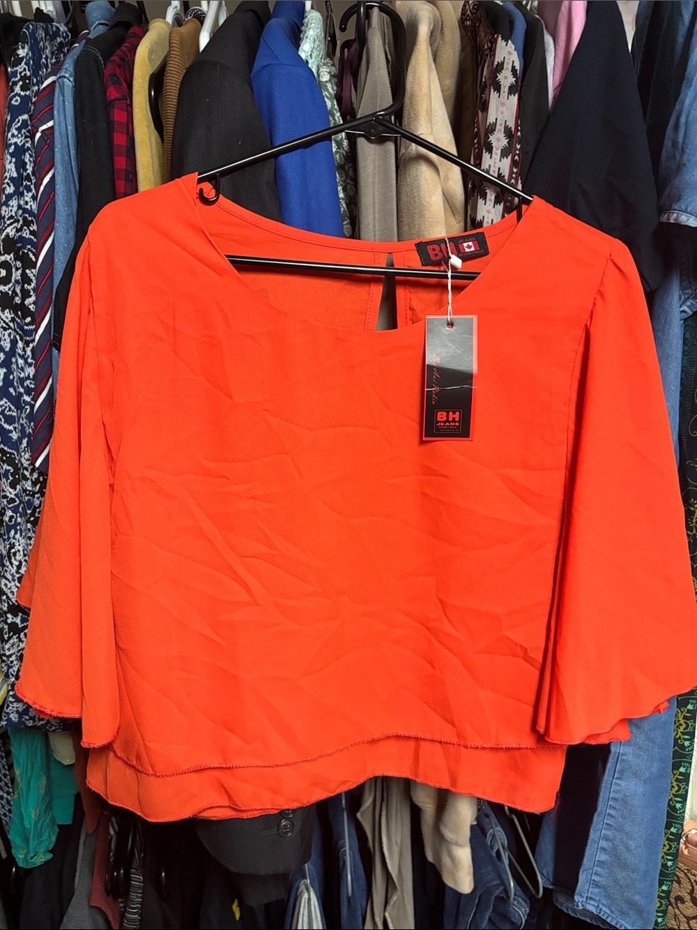 18. BH Jeans NWT Batwing Crop Top